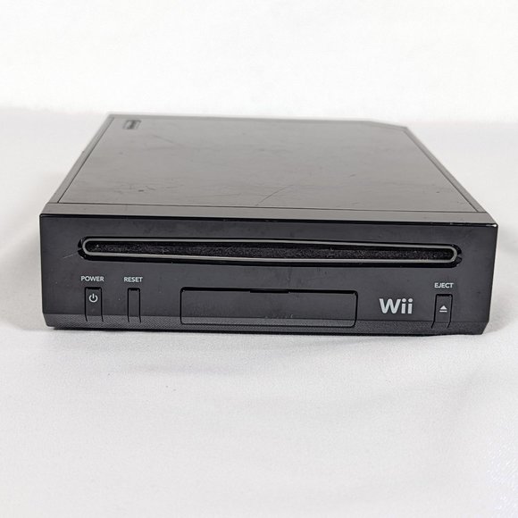 Nintendo Wii Black Console RVL-001 Console Only Gamecube Compatible TESTED - Picture 1 of 6